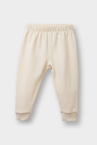 Defacto Kız Bebek 2li Takım İçi Yumuşak Tüylü Baskılı Sweatshirt Eşofman Altı F0559a525wner42 Ekru