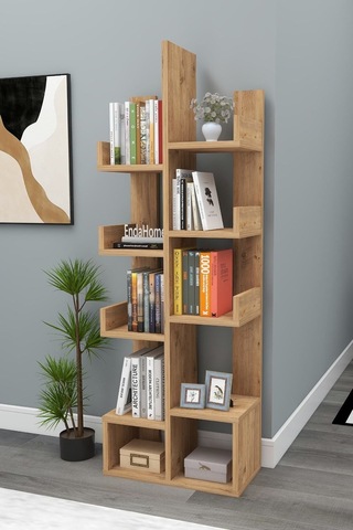 Enda Home Pamfilya 10 Bölmeli/raflı Kitaplık Çam