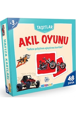 Blue Focus Taşıtlar Akıl Oyunu - Eşleştirme Kartları