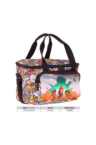 Kaukko Kids İki Bölmeli Thermo Okul Beslenme Çantası - Aviator Baskılı Siyah Renk Erkek Çocuk - L5425