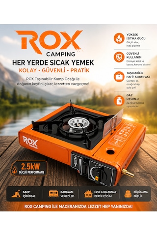 Kamp Ocağı Rox Taşınabilir Turuncu