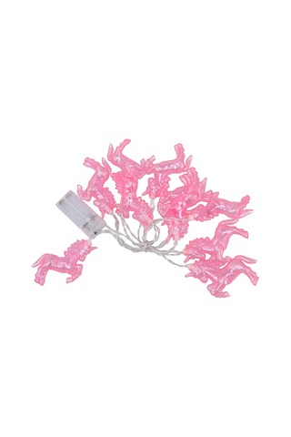 Adet 1,5 Metre Pembe Unicorn Işık Dizisi Ev Tipi Mini Gece Lambası Pil İle Çalışan Dekoratif Lamba Ev Yemek Odası Dekoru İçin Renkli Işık Pembe Diğer