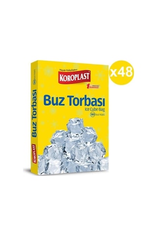 Koroplast Buz Torbası 180 Küp 48 Paket