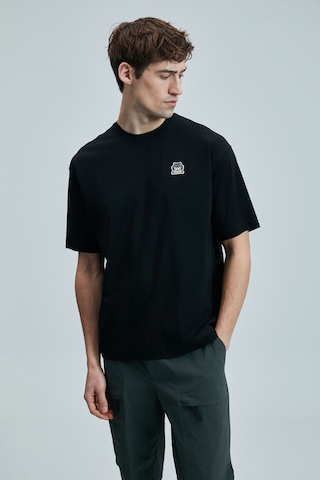 Lufian Nımbus Modern Grafik T- Shirt Siyah Siyah 111020251100100 Siyah