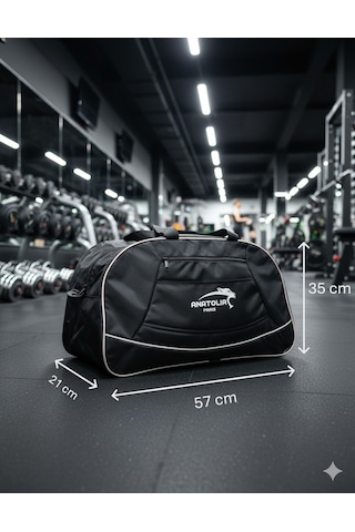 Newfull Sport Anatolia Pars Astarlı Seyahat Ve Spor Çantası-byük Siyah