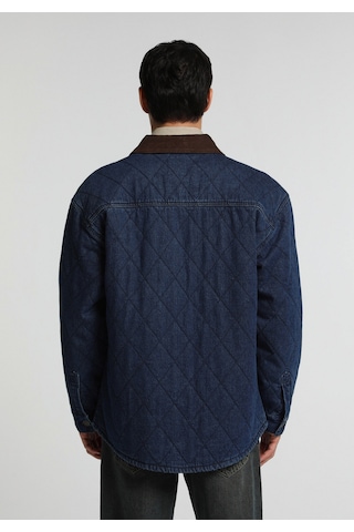 Colin's Colins Oversize Fit Düğmeli Astarlı Erkek Dark İndigo Denim Ceket Cl1082649 Q1.v1 Dn44496