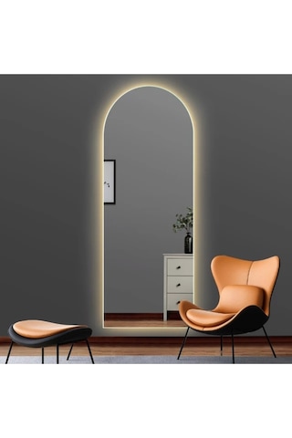 Boy Aynası / Ledli Dokunmatik / Dekoratif Ayna /flora Pulsar 140x45cm