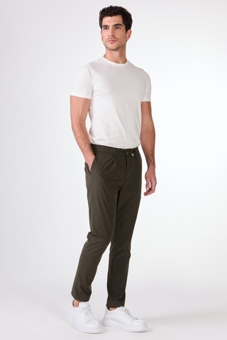 Dufy Pileli Jogger Pantolon Haki