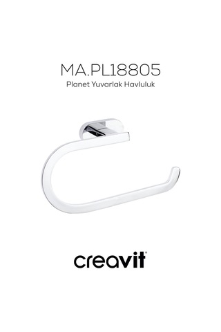 Creavit PL18805 Planet Yuvarlak Havluluk Krom