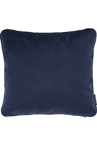 Biyeli Kırlent Yastık Kılıfı Lacivert Rengi 45x45