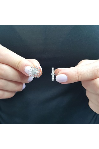 Lova Pırlanta Kar Tanesi Küpe - 3040107