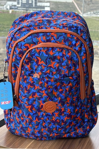 Nemo Bags Mor Desenli Çantası Krinkıl Su Geçirmez Okul Çantası