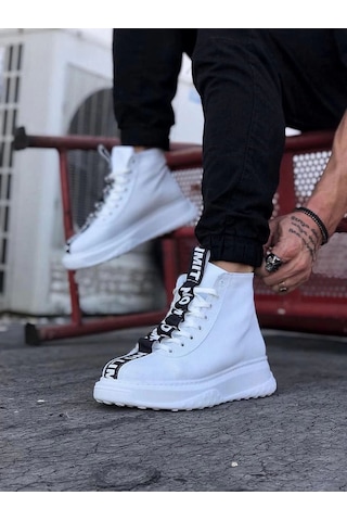 Wagoon Wg03 Beyaz Erkek Yarım Bilek Bot Çok Renkli