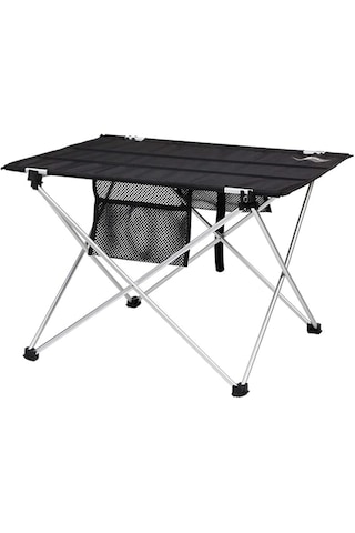 Katlanabilir Kumaş Kamp Ve Piknik Masası, Siyah, Geniş Model, 73 X 55 X 48 Cm Allmart