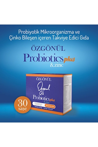Özgönül Probiotics Plus & Zinc 30 Saşe