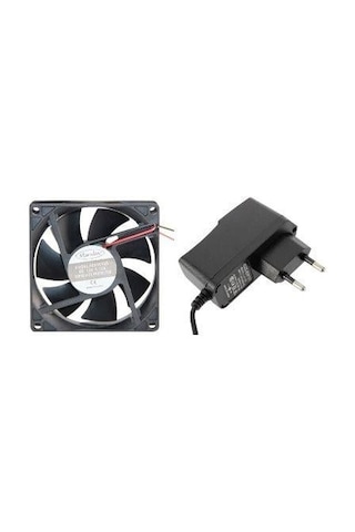 Kuluçka Makinesi Seti - 2 Parça - 12v Adaptör - 80x80mm Fan-4924