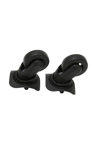 Moveevo Siyah Valiz Tekerlekleri, Pp-pet Malzeme, Sessiz Dönüşümlü, Kolay Kurulum, 2 Adet, Evrensel Valiz Tamiri Tekerlek Seti