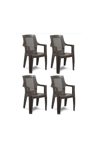Buyukarısoy Elegance Rattan Efektli Plastik Sandalye Bahçe Sandalyesi Mutfak (485135854)