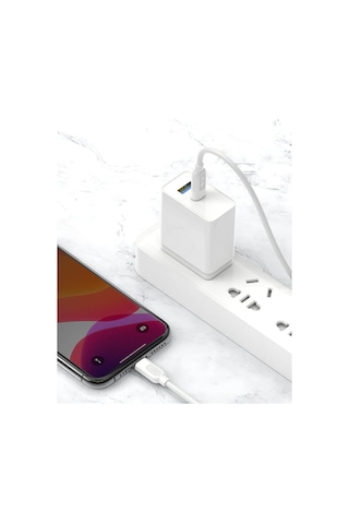 Z16 Pd 1 Metre Mfı Lisanslı Type-c To Lightning Hızlı Şarj Ve Data Kablosu Beyaz