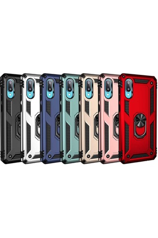 Zore Galaxy Uyumlu A02 Kılıf Msra Vega Kapak - Gri Gri