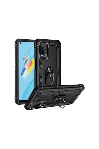 Oppo A54 Yüzüklü Standli Vega Kilif Ekran Koruyucu 510713490