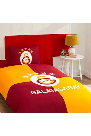 Yeni Sezon Lisanslı Galatasaray Efsane Tek Kişilik Nevresim Takımı Sarı Kırmızı