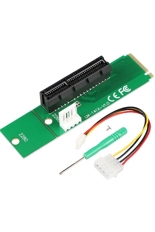 Alfais 4436 M.2 Ngff Ssd To Pci-e Express 4x Çevirici Dönüştürücü Riser Kart Adaptörü