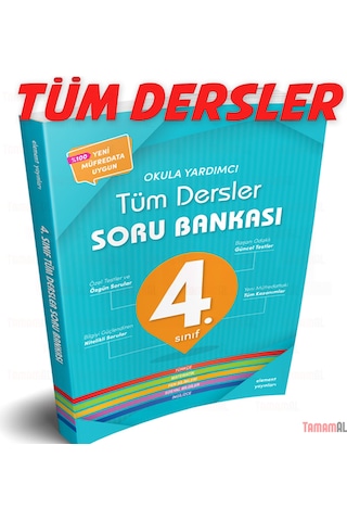 4.Sınıf Tüm Ders Soru Bankası Türkçe Mat Fen Bil Sos
