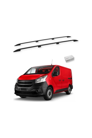 Turtle Renault Trafic X82 2014-2025 / Uzun Şasi Tavan Çıtası Crown Siyah
