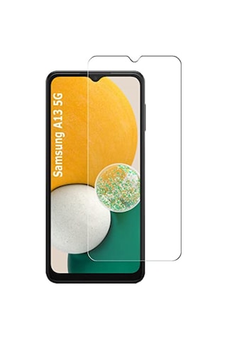 Samsung Uyumlu Galaxy A13 5G Nano Kırılmaz Cam Ekran Koruyucu Şeffaf