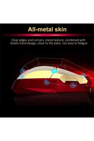 Kablosuz Fare 2.4g Nano Alıcı Usb Kablosuz Fareler 3 Ayarlanabilir Dpı Seviyesi 6 Düğme Altın Diğer