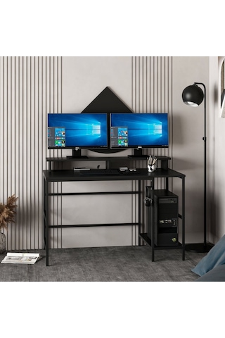 Minarmobilya Minar Greta Çalışma Masası Modül2 - Mat Siyah