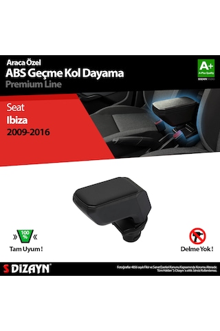S-dizayn Seat Ibiza Kol Dayama Kolçak Geçmeli Abs Siyah 2009-2016 A+kalite