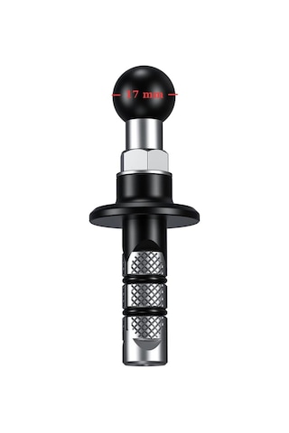 Motosiklet 17mm Toplu Çatal Bağlantı Telefon Tutucu Adaptörü Racing Modeller Için Nikel - Siyah