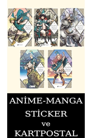 Witch Hat Atelier 1-2-3-4-5 Manga Seti 5 Kitap / Anime-manga Sticker Ve Kartpostal