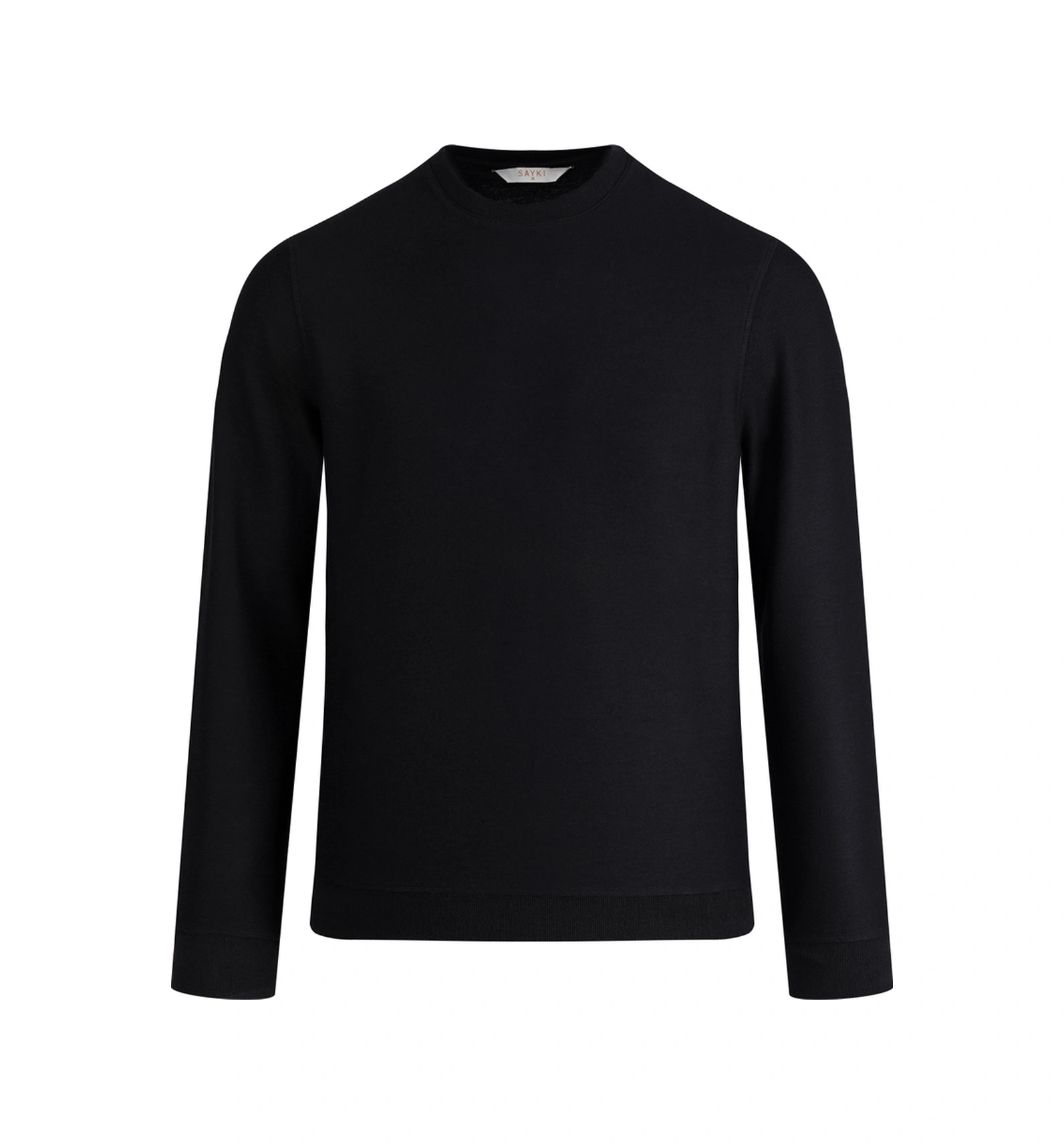 Hatemoğlu Siyah Regular Fit Bisiklet Yaka Sweatshirt Siyah