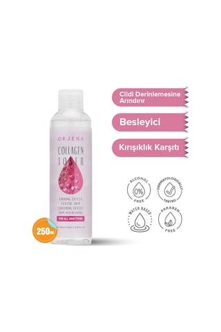 Orjena Collagen Kırışıklık Karşıtı ve Gözenek Sıkılaştırıcı Tonik 250 ML