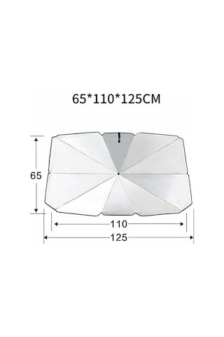 Bosphorusboutique02 Pasifix Araba Ön Cam Güneşlik Şemsiye - Yüksek Kalite, Kullanışlı, Uv Koruma