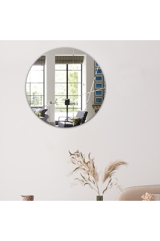 Ayna | Düz Ayna | Tasarım Kanallı | Çap60Cm