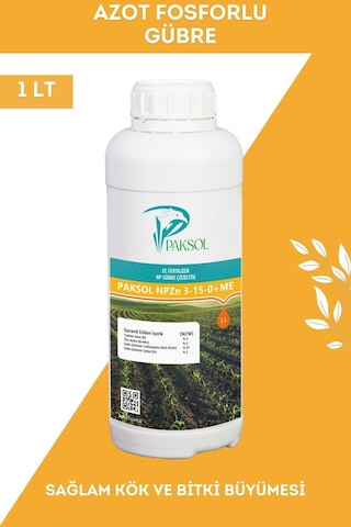Azot Ve Fosforlu Sıvı Gübre Npzn 3-15-0 Me 1 Litre 1 kg