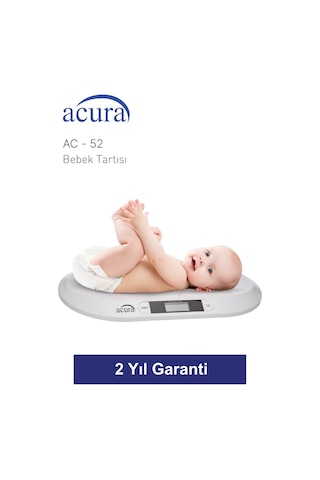 Acura Ac-52 Ce Onaylı 20kg Kapasiteli Dijital Bebek Tartısı