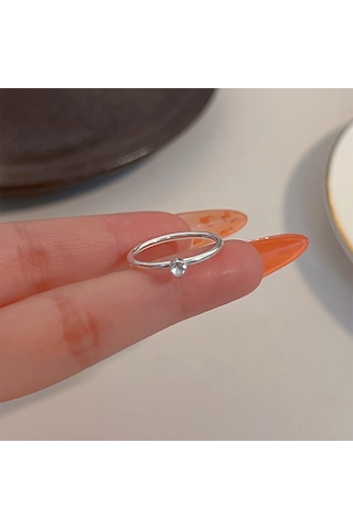 Kadınlar İçin Özel Olarak Tasarlanmış Benzersiz Düz Bantlı Yüzük No.71 Çok Renkli