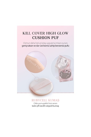 Hassas Uygulama Sağlayan Makyaj Pufu Clıo Kill Cover High-glow Cushion Puff 55830159