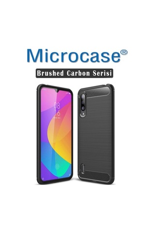 Xiaomi Mi Cc9E - Mi A3 Brushed Carbon Kilif + Cam (Seç) 369202428