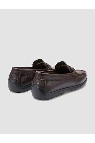 Cabani Tivra %100 Hakiki Deri Kahverengi Toka Detaylı Erkek Loafer