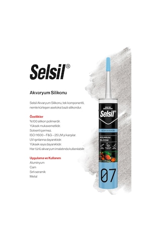 Selsil 280 Ml Akvaryum Silikon, 2 Adet Ve Rosıe
