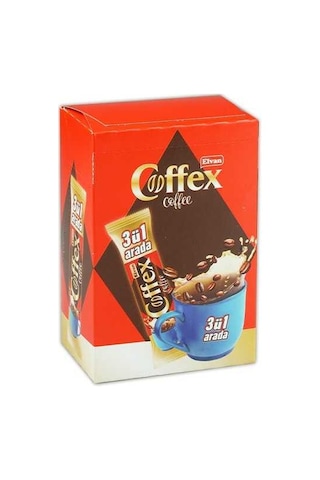 Elvan Coffex 3 ü 1 Arada Hazır Kahve 18 Gr. (1 Kutu)