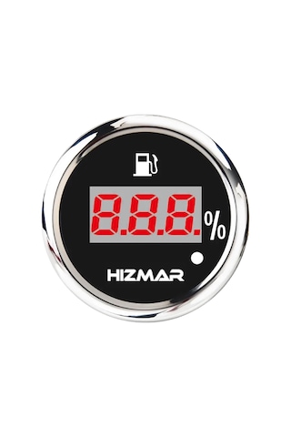 Hızmar Siyah Dijital Yakıt Seviye Göstergesi - Karavan & Tekne