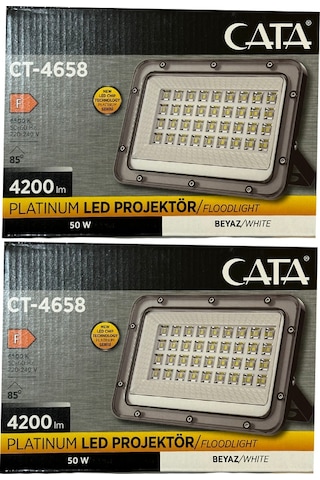 Cata Ct-4658 50w 6500k Beyaz Işık Led Projektör 2 Adet