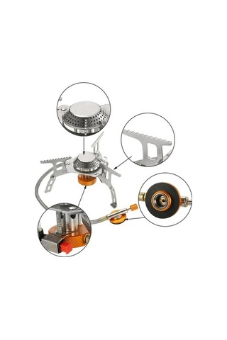 Ulzyvf Ultra Skycity Sırt Seti: Renkli Plakalı Kamp Ocağı, Hafif Gazlı Çanta Cam Çok Renkli